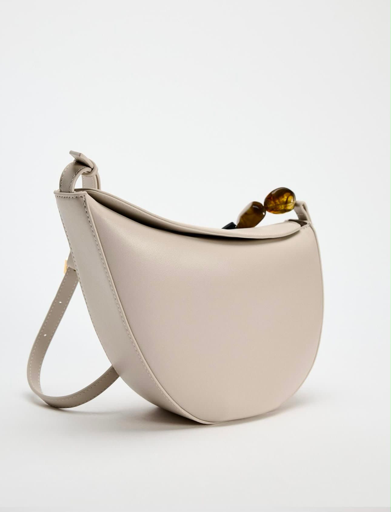 Ivory Crescent Shoulder Bag