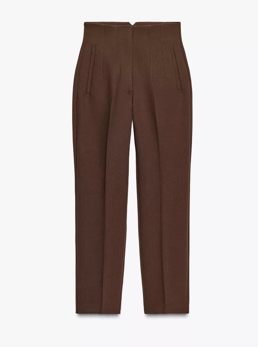 Chocolate Brown Tailored Trousers