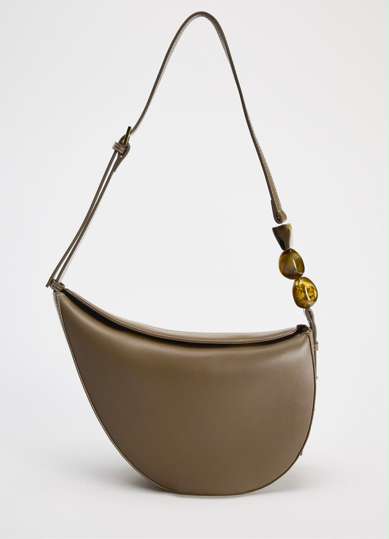 Olive Crescent Shoulder Bag