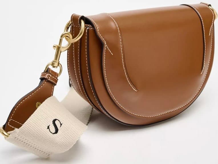 Tan Saddle Crossbody Bag