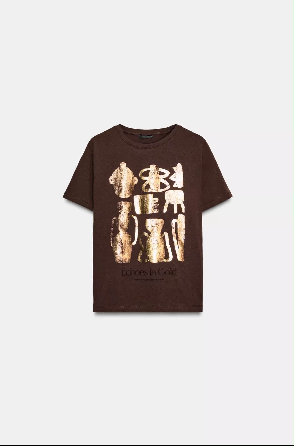 Echoes In Gold Graphic Tee